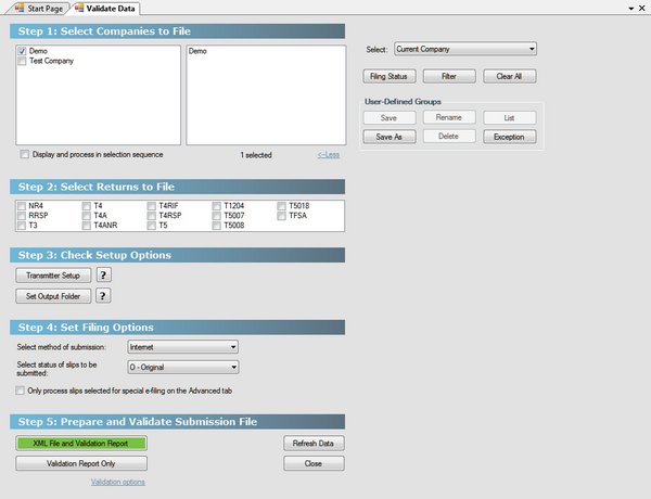 Validation Report - Federal